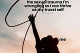 How to tell your intimacy partner about your sexual trauma: yeehaw version🤠