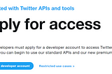 Get Twitter API Keys and Tokens
