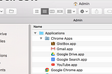 How to remove the Apps installed with Chrome on OS X