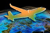 graphic of an airplane in the sky