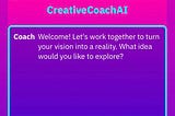 Chatting with a gpt-3 creative coach