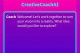 Chatting with a gpt-3 creative coach