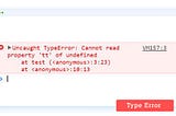 Uncaught TypeError: Cannot read property of undefined In JavaScript