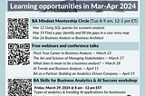 BA Mindset Circle is Expanding + Free Webinars in March-April