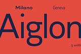 Aiglon, a melting pot of typographic possibilities