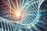 Understanding the genetics of autoimmune disease. Picture of DNA.