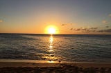 Sunset on a beach