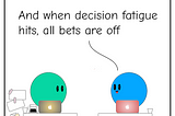 Fight decision fatigue