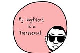 Trans Activist Buttons from the Past