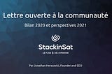 Lettre ouverte à la communauté — Bilan 2020 et perspectives 2021