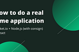 How to do a real time application with socket.io + node.js (with consign) + React