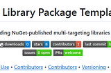 New .NET solution templates for class library packages