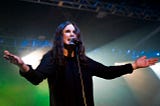 Ozzy Osbourne performing