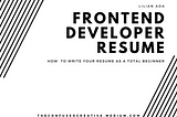 Frontend Developer Resume