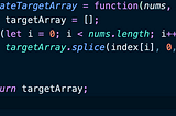 Leetcode Problem 1389: create target array in the given order