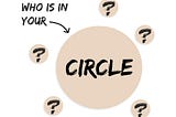 REALITY CHECK! Who Is In Your Circle?
