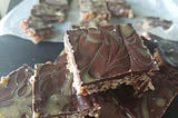 Chocolate and Salted Caramel Rice Krispie Treats