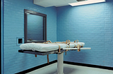 photo of Lethal Injection Chamber, Texas State Prison, Huntsville, Texas, 1992, photo by Lucinda Devlin/Galerie m Bochum
