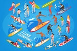 How are board games like surfing?