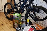 Clean bikes and cleaning kit