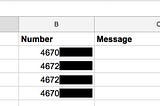 Send SMS from Google Spreadsheets