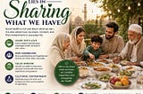 The Beauty of Life Lies in Sharing What We Have.