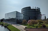 Inside the European Parliament in Strasbourg