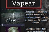 Infografía: Vapear vs Fumar