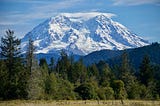 Mount Rainier as photographed by Kevin Freitas in 2020.