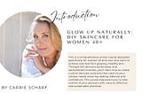 Glow Up Naturally: DIY Skincare for Women 40+
