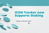 Stake, Vote and Bond Through the ICON Community Tracker