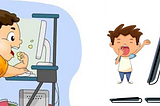 Zoomed view into teaching, Schools then and now