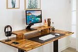 A nice home office desk for remote work