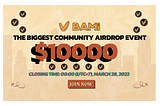 BAMI PAWN SHOP COMMUNITY $10000 AIRDROP EVENT IS LIVE NOW!! ( Till 26 march 2022 )