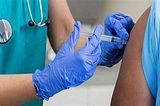 Vaccination being given