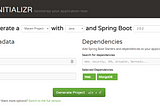 Building a Restful Web Service Using Spring Boot, Spring Initializer, MongoDB and Swagger