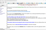 Solve your notes condundrum with Perpetual Notes