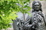 Photograph of J.S. Bach statue in Leipzig.