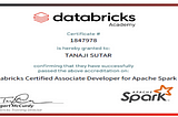 Databricks Spark 3 certification: Preparation Guide