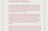 Letter of gratitude to my best friend