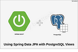 Using Spring Data JPA with PostgreSQL Views
