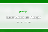 A Week in the Life of a Morph-er: