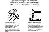 It’s just a Hammer!: Digital Tech’s Potential for our Greater Eustress rather than our Distress.