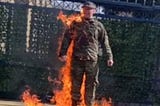 A Man Sets Himself On Fire, Again