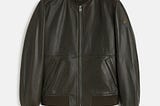 Men Black Classic Bomber Leather Jacket Timeless Style