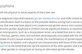 Gender Dysphoria & Euphoria 101
