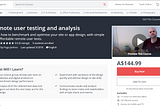 Learn about how to use remote user testing tools with my new course!
