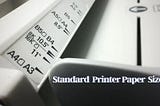 Standard Printer Paper Sizes