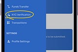 Purse Money KYC Verification option page