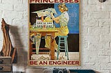 BEST PRIVE Poster Girl In a world full of princesses be an engineer